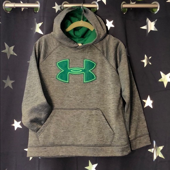 Under Armour Other - Boys green logo Under Armour storm hoodie